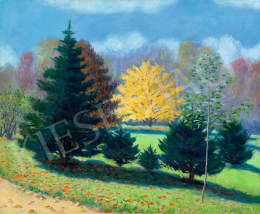  Csejtei Joachim Ferenc - Nyár végi park (Szeged), 1920-as évek 