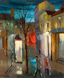 Corini, Margit - Parisian Detail with Advertising Pole 
