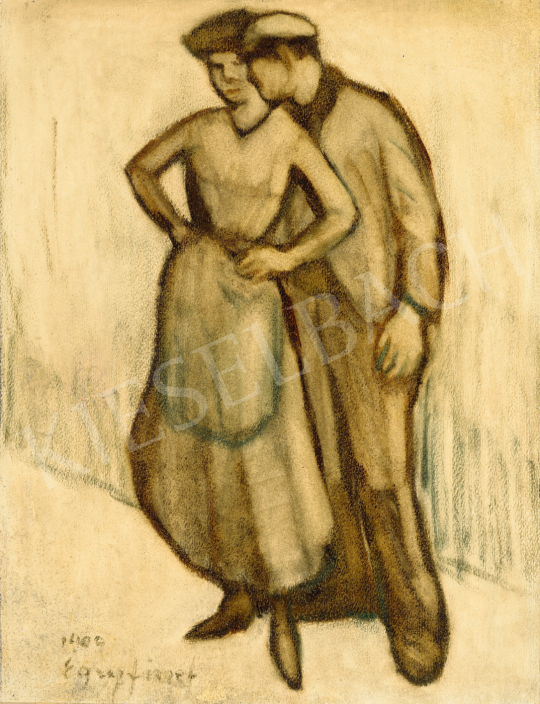 Egry József - Csábítás, 1909 | 74. Tavaszi aukció aukció / 99 tétel