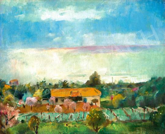  Iványi Grünwald, Béla - Italian Riviera (San Remo Landscape), between 1930-1935  | 74. Spring auction auction / 102 Lot
