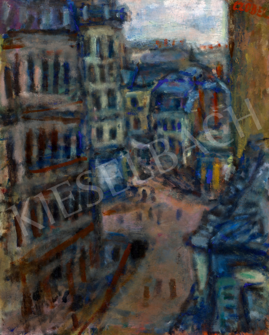  Czóbel Béla - Párizsi városrészlet (Rue Vital), 1930-as évek | 74. Tavaszi aukció aukció / 114 tétel