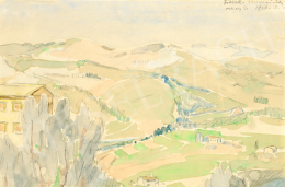  Vaszary, János - Toscan Landscape in May (Fiesole), 1926 