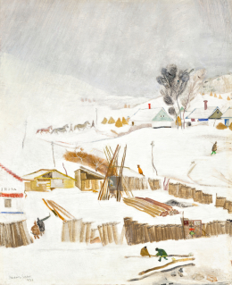 Vadász Endre - Téli falu, 1934 