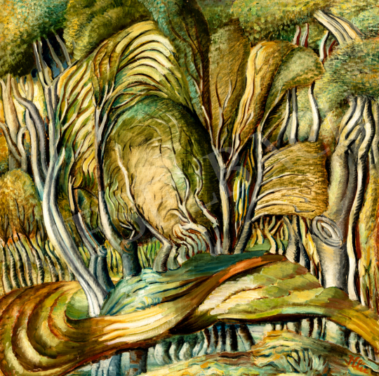 Klie Zoltán - Mesebeli erdő, 1935 | 74. Tavaszi aukció aukció / 165 tétel