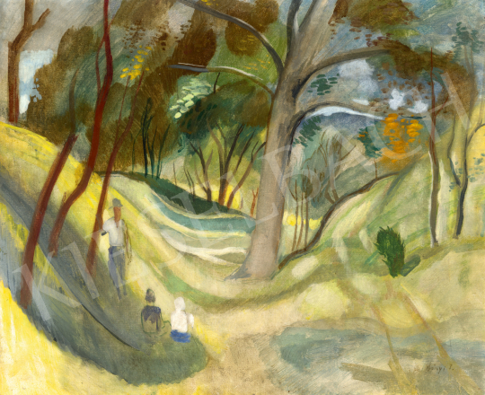  Szőnyi, István - Zebegény Hillside (Family, On a Clearing), c. 1930 | 74. Spring auction auction / 168 Lot