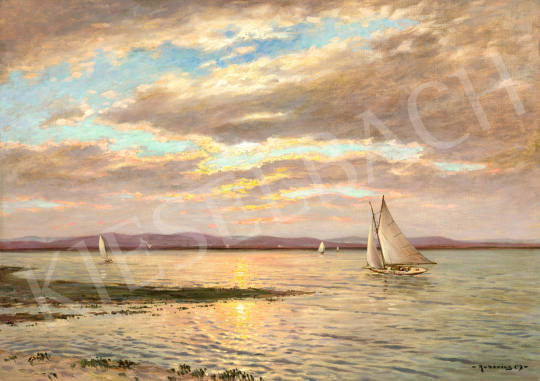 Rubovics, Márk - Sunset on Lake Balaton (Lake Balaton Vibes) | 74. Spring auction auction / 195 Lot