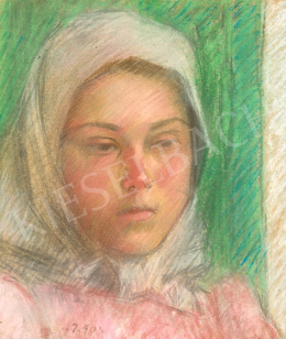  Vaszary, János - Girl in Handkerchief, 1903 