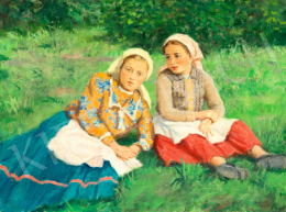 Áldor, János László - Little Girls in the Field, 1940 