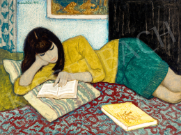  Czene, Béla jr. - Young Girl with an Album, 1968 