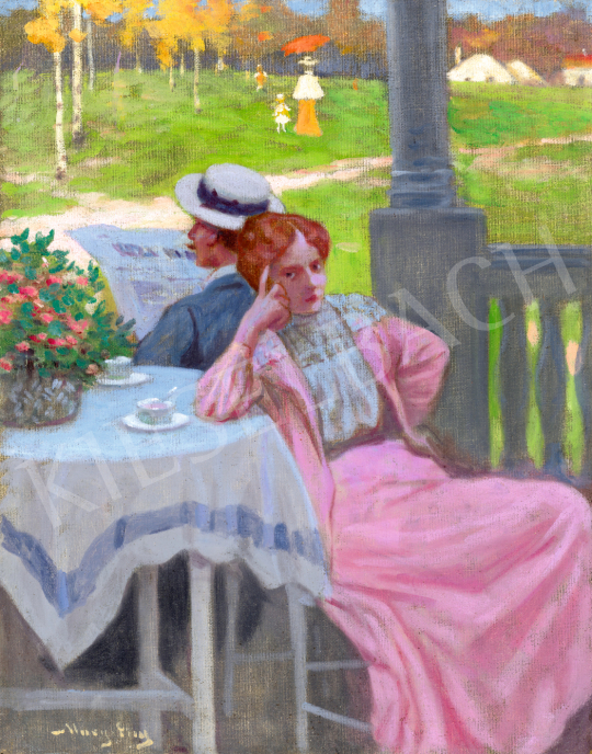 Margitay, Tihamér - On the Porch (Courtship) | 74. Spring auction auction / 239 Lot