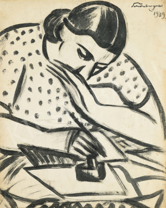  Schönberger, Armand - Girl in a Polka Dot Dress, 1939 | 74. Spring auction auction / 241 Lot