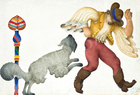For sale  Jenő Reitzer and Elemér Reitzer - Sheperd and His Dog, 1925 's painting