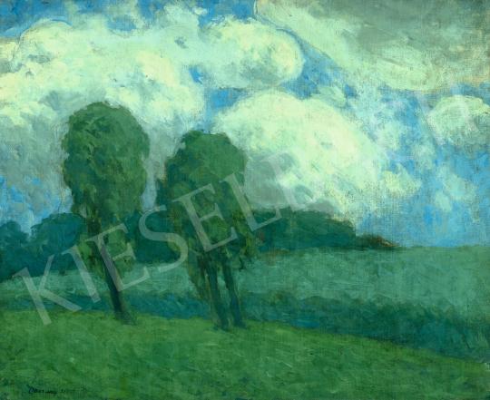 Eladó  Vaszary János - Különleges fények a Balatonnál, 1903 festménye