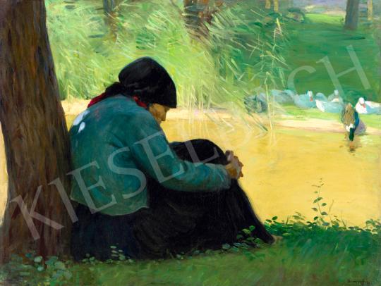 For sale Borszéky, Frigyes - Lights on the Riverside 's painting