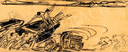 For sale  Vaszary, János - Fisherman at Lake Balaton, c. 1926  's painting
