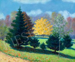  Csejtei Joachim Ferenc - Nyár végi park (Szeged), 1920-as évek 