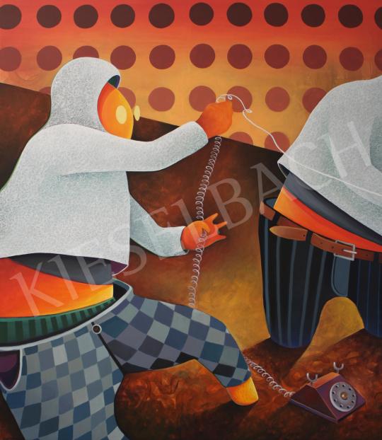 Eladó  Marton Ákos Barnabás  - Íszkószt, veszkószt, 2023 festménye