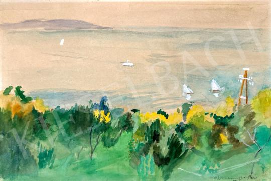  Bornemisza Géza - Balaton, Tihany, 1960 festménye
