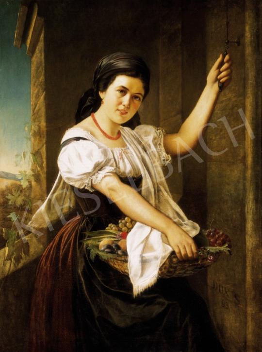 Dux, Zsigmond - Young Woman with Fruit Basket | 25th Auction auction / 145 Lot