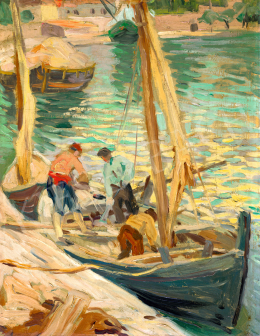  Zord Arnold - Sailing Boat in the Harbour, c. 1925 