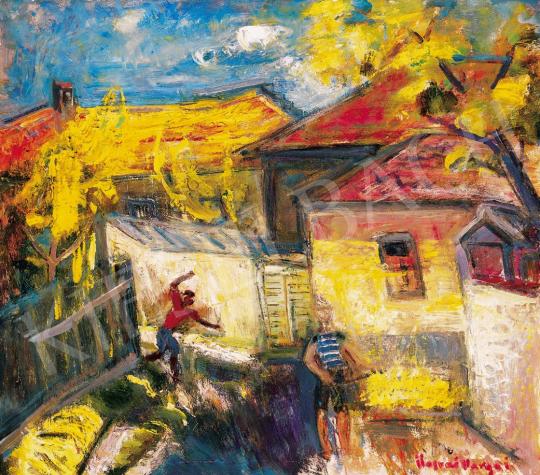  Ilosvai Varga, István - Boys on the Sunlit Street in Szentendre | 22. Auction auction / 67 Lot