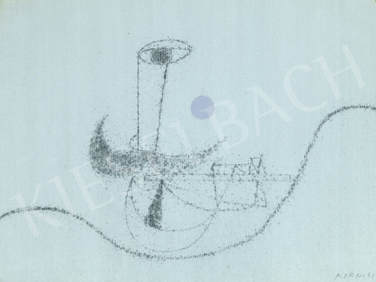  Korniss, Dezső - Flute Player, 1950 | 75th Autumn auction auction / 147 Lot