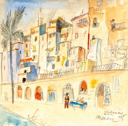 Vadász, Endre - The Light of the Rising Sun (Seaside Houses in Menton), 1938 | 75th Autumn auction auction / 162 Lot