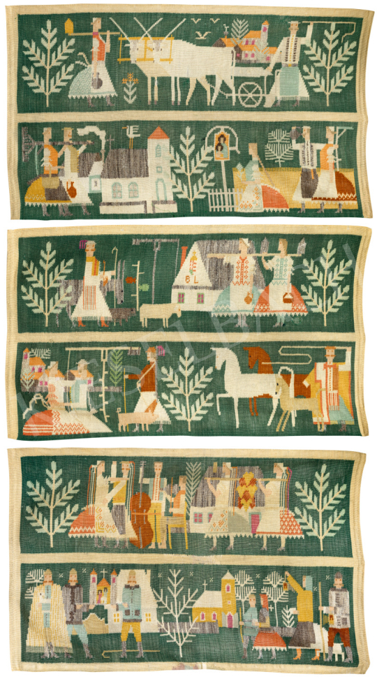 Pekáry, István - Fairy Tale Landscape (Hungary) - 3 pieces | 75th Autumn auction auction / 169 Lot