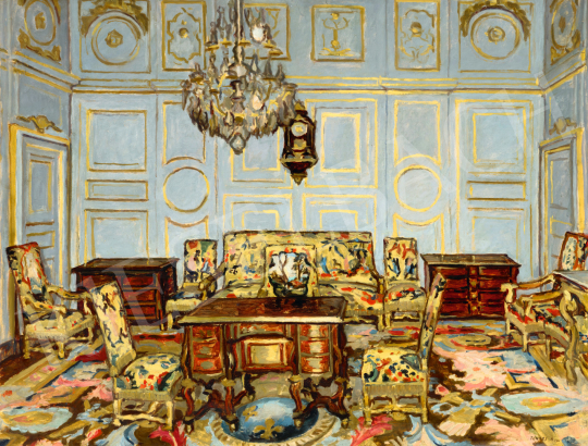 Fényes Adolf - Fontainebleau (Madame de Maintenon szalonja), 1911 | 75. Őszi aukció aukció / 219 tétel