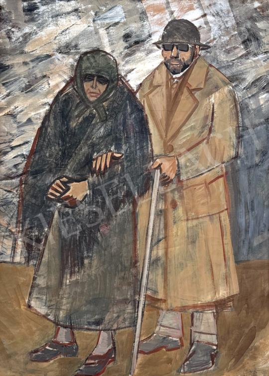Eladó  Németh József - Vakok, 1990 festménye