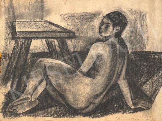  Németh, József - Female back nude, 1957 painting