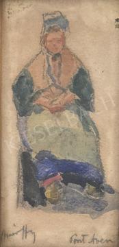For sale  Márffy, Ödön - Sitting woman (Pont-Aven) 's painting