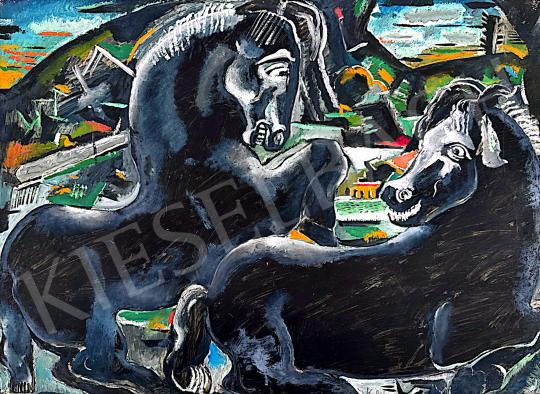 For sale Kohán, György - Prancing Horses, 1930 's painting