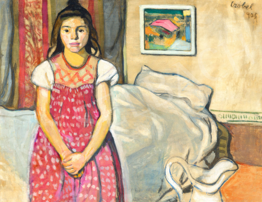  Czóbel, Béla - Young Girl in Front of a Bed, 1905 | 76th auction auction / 53 Lot