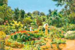  Nádler, Róbert - Woman with Parasol (In the Park) 
