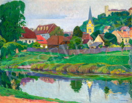 Kosztolányi Kann, Gyula - Town by the River (Mirroring) 