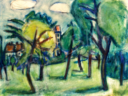  Czóbel Béla - Parkrészlet, 1923 
