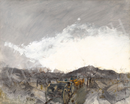  Mednyánszky László - Táj drámai fényviszonyok között (Fény felé vonuló trén), 1914-1918 között 