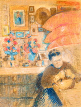Rippl-Rónai József - Szobában (Nyugalom), 1907 körül 