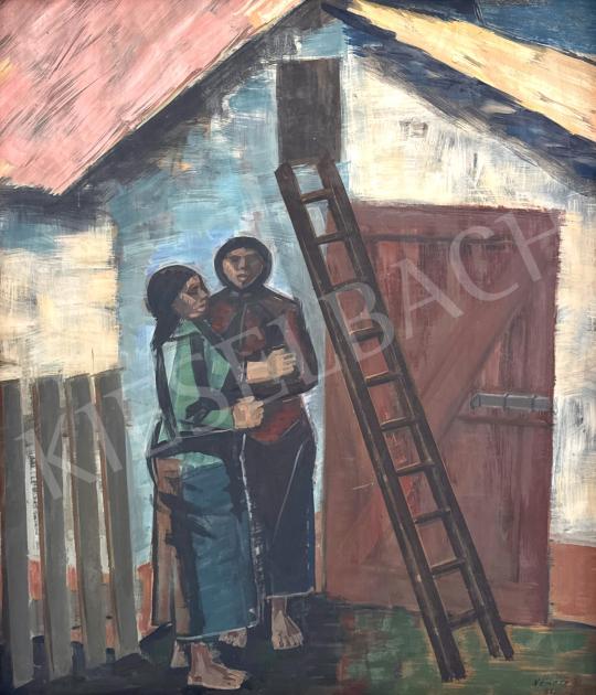 For sale  Németh, József - House walls in light and shadow, 1988 's painting