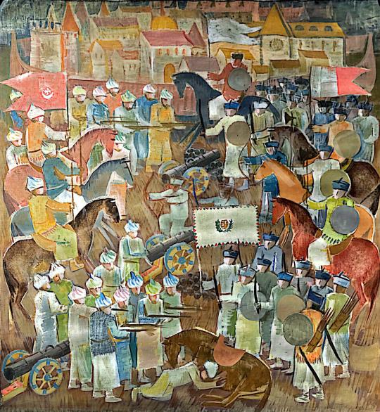 For sale  Németh, József - Miklós Zrínyi and his soldiers  's painting