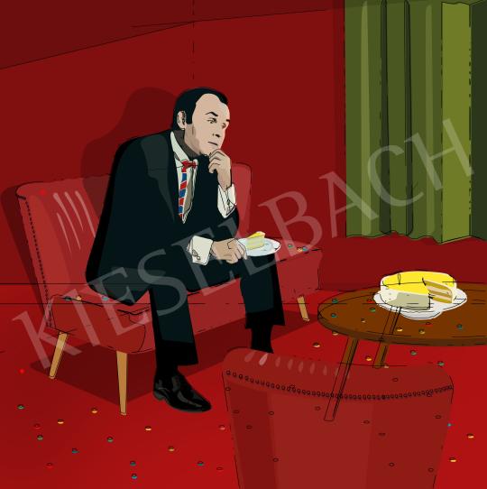 For sale  Péter Weiler - When Géza Hofi spent New Year's Eve with my Grandparents 's painting