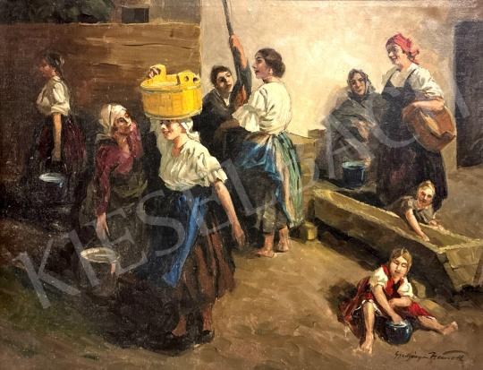 Eladó Gyertyáni Németh Gyula - Mosó nők  festménye