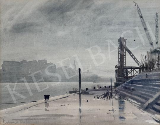 For sale Dobroszláv, József - The pillar of the old Elizabeth Bridge  's painting