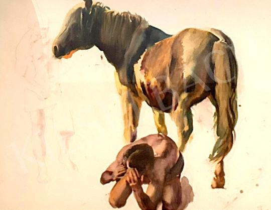For sale Csernus, Tibor - Man and horse, 1994 's painting