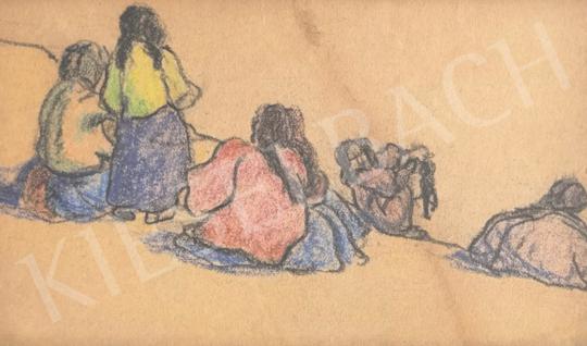 For sale Szirt, Oszkár - Gypsy Girls on the Bank of the Tisza, 1912 's painting