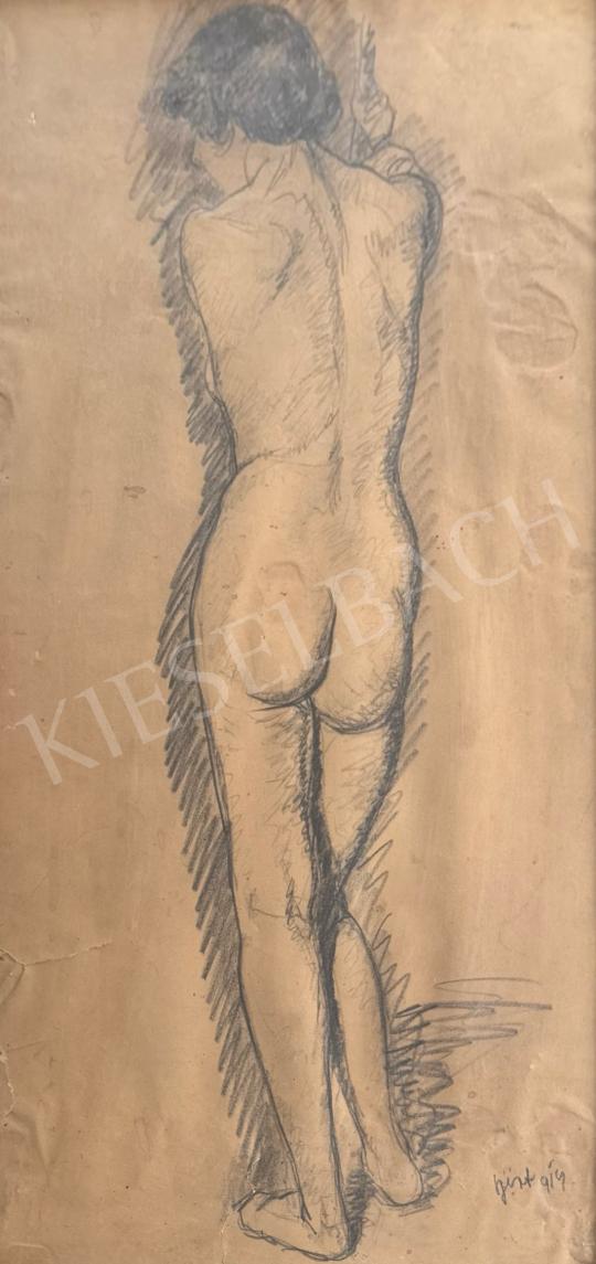 For sale Szirt, Oszkár - Women's Back Nude, 1914 's painting
