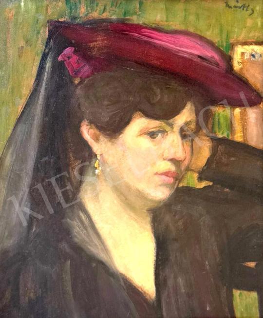 Eladó  Márffy Ödön - Kalapos nő, 1907  festménye