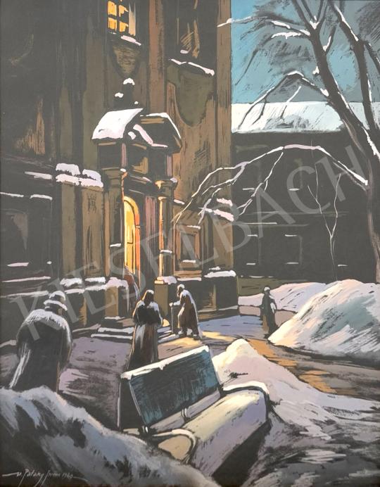 For sale vitéz Pataky, Ferenc - St Teresa the Great Church, 1940 's painting