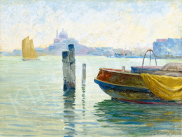 Györgyfy György - Velencei látkép a San Giorgio Maggiore felé 